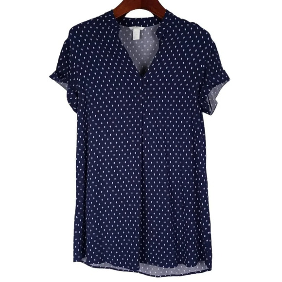 H&M Navy blue T-shirt dress size 4 - Picture 1 of 8
